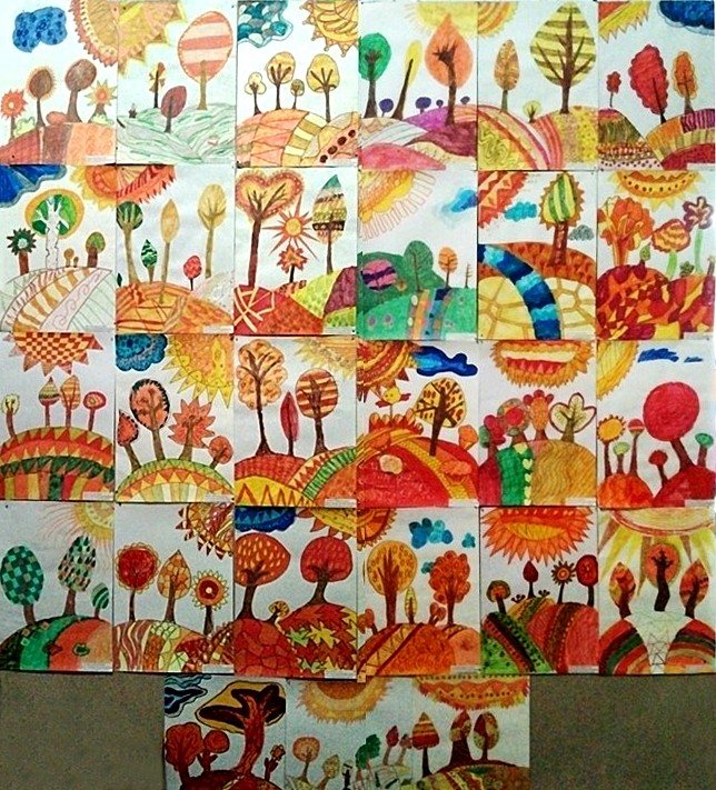 «Осінь золота» пензлями вправних дитячих рук